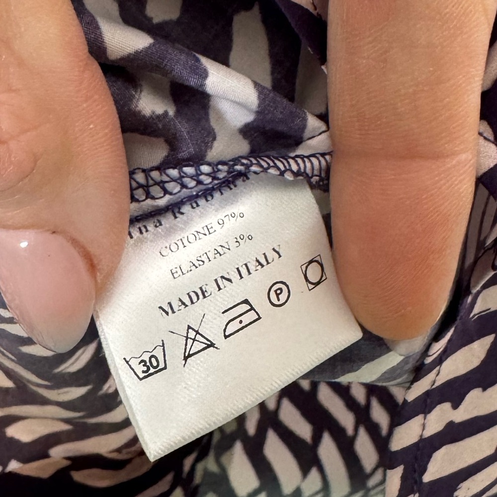 Amina Rubinacci Rectangular Pattern Button Down S… - image 6